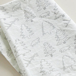 最高品質のリネン・コットン混紡生地を使用した WARMGREY TAIL の KITCHEN CLOTH 2（キッチンクロス）