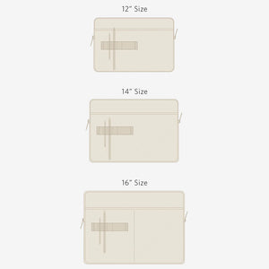 ノートパソコン、タブレット用ナイロンポーチ WARMGREY TAIL の LAPTOP / TABLET NYLON POUCH（ラップトップ タブレット ナイロン ポーチ）