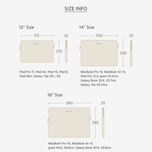 ノートパソコン、タブレット用ナイロンポーチ WARMGREY TAIL の LAPTOP / TABLET NYLON POUCH（ラップトップ タブレット ナイロン ポーチ）