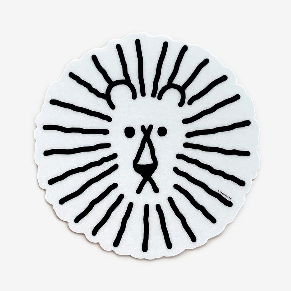 ライオンイラストのマウスパッド WARMGREY TAIL の LION MOUSE PAD