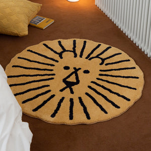 耐久性に優れ、お部屋に美しい雰囲気を添える WARMGREY TAIL の LION RUG（ライオンラグ）