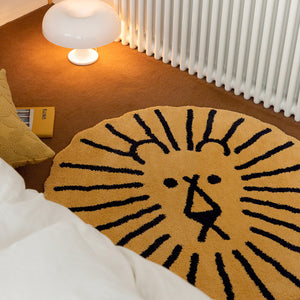 耐久性に優れ、お部屋に美しい雰囲気を添える WARMGREY TAIL の LION RUG（ライオンラグ）