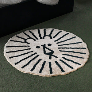 耐久性に優れ、お部屋に美しい雰囲気を添える WARMGREY TAIL の LION RUG（ライオンラグ）