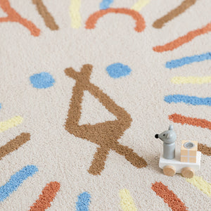 耐久性に優れ、お部屋に美しい雰囲気を添える WARMGREY TAIL の LION RUG（ライオンラグ）