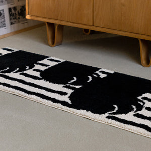 耐久性に優れ、お部屋に美しい雰囲気を添える WARMGREY TAIL の PAW RUG