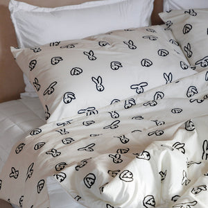 コットン100％の枕カバー WARMGREY TAILのPILLOW CASE