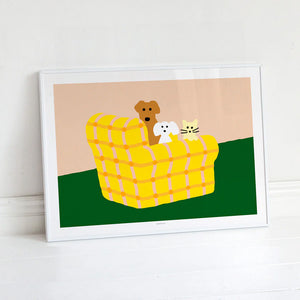 シルクスクリーンのように鮮やかな WARMGREY TAIL の ポスター