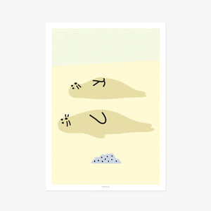 シルクスクリーンのように鮮やかな WARMGREY TAIL の ポスター