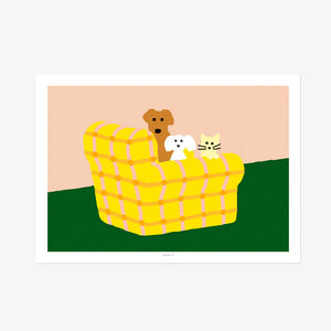 シルクスクリーンのように鮮やかな WARMGREY TAIL の ポスター