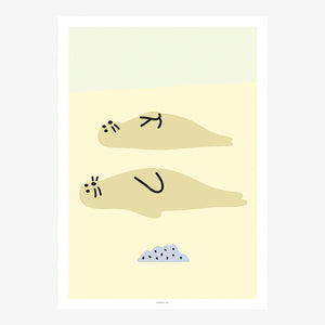 シルクスクリーンのように鮮やかな WARMGREY TAIL の POSTER（ポスター）