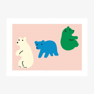 シルクスクリーンのように鮮やかな WARMGREY TAIL の POSTER（ポスター）