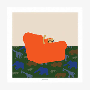 シルクスクリーンのように鮮やかな WARMGREY TAIL の POSTER（ポスター）