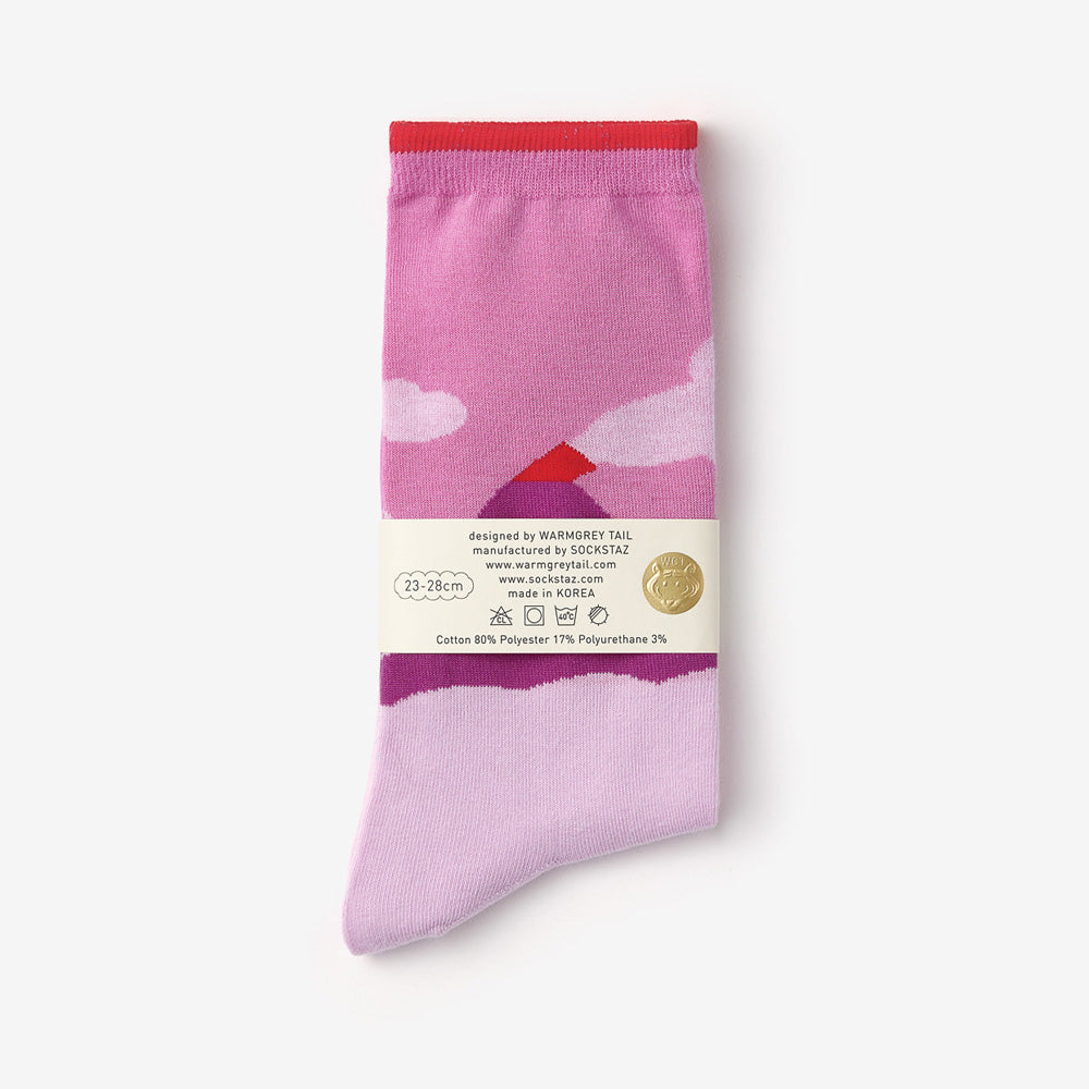 最高品質の糸を使用したずれ落ちにくい靴下 WARMGREY TAIL の SOCKS