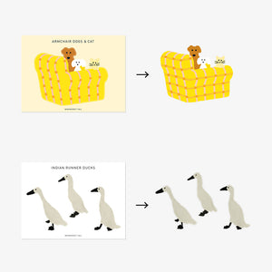 イラストに沿って型抜かれているホワイトコーティングステッカー WARMGREY TAIL の STICKER（ステッカー）