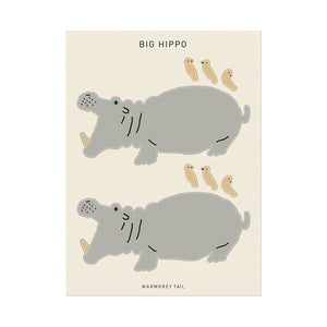 イラストに沿って型抜かれているホワイトコーティングステッカー WARMGREY TAIL の STICKER（ステッカー）