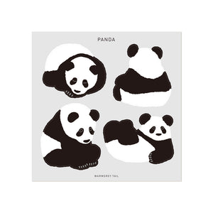 イラストに沿って型抜かれているホワイトコーティングステッカー WARMGREY TAIL の STICKER（ステッカー）