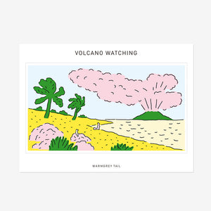 イラストに沿って型抜かれているホワイトコーティングステッカー WARMGREY TAIL の STICKER（ステッカー）