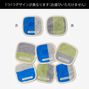 1つ1つデザインが異なる WARMGREY TAIL の TOWEL COASTER（タオルコースター）