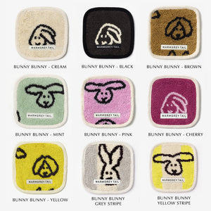 【一部予約商品】1つ1つデザインが異なる WARMGREY TAIL の TOWEL COASTER（タオルコースター）