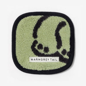 1つ1つデザインが異なる WARMGREY TAIL の TOWEL COASTER（タオルコースター）