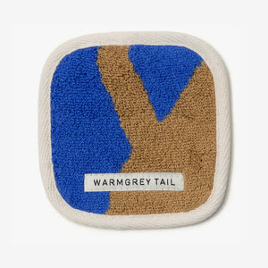 1つ1つデザインが異なる WARMGREY TAIL の TOWEL COASTER（タオルコースター）