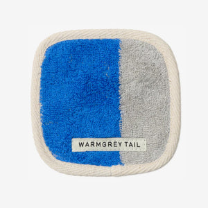 1つ1つデザインが異なる WARMGREY TAIL の TOWEL COASTER（タオルコースター）