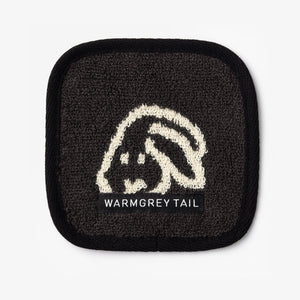 1つ1つデザインが異なる WARMGREY TAIL の TOWEL COASTER（タオルコースター）