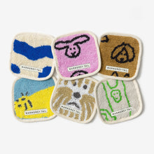 画像をギャラリービューアに読み込む, 1つ1つデザインが異なる WARMGREY TAIL の TOWEL COASTER（タオルコースター）
