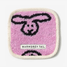 画像をギャラリービューアに読み込む, 【一部予約商品】1つ1つデザインが異なる WARMGREY TAIL の TOWEL COASTER（タオルコースター）
