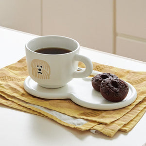 イラストと相性が良いフォルムのマグカップ WARMGREY TAIL の TUBE MILK CUP（チューブ ミルクカップ）