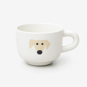 イラストと相性が良いフォルムのマグカップ WARMGREY TAIL の TUBE MILK CUP（チューブ ミルクカップ）