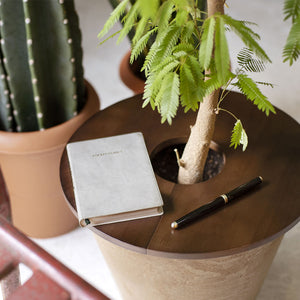 ART STONE用プランターカバー WOOD CIRCLE TRAY（ウッド サークル トレイ）