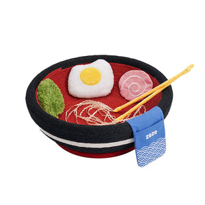 ラーメンモチーフの遊び心満載のペットベッド YUMMY YUMMY Ramen Noodle Bowl of Scratches