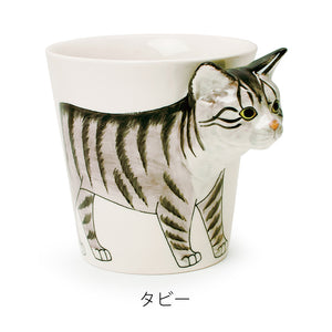 動物の手や顔がにゅっとはみ出した3Dマグカップ Animal Mug（アニマルマグ）