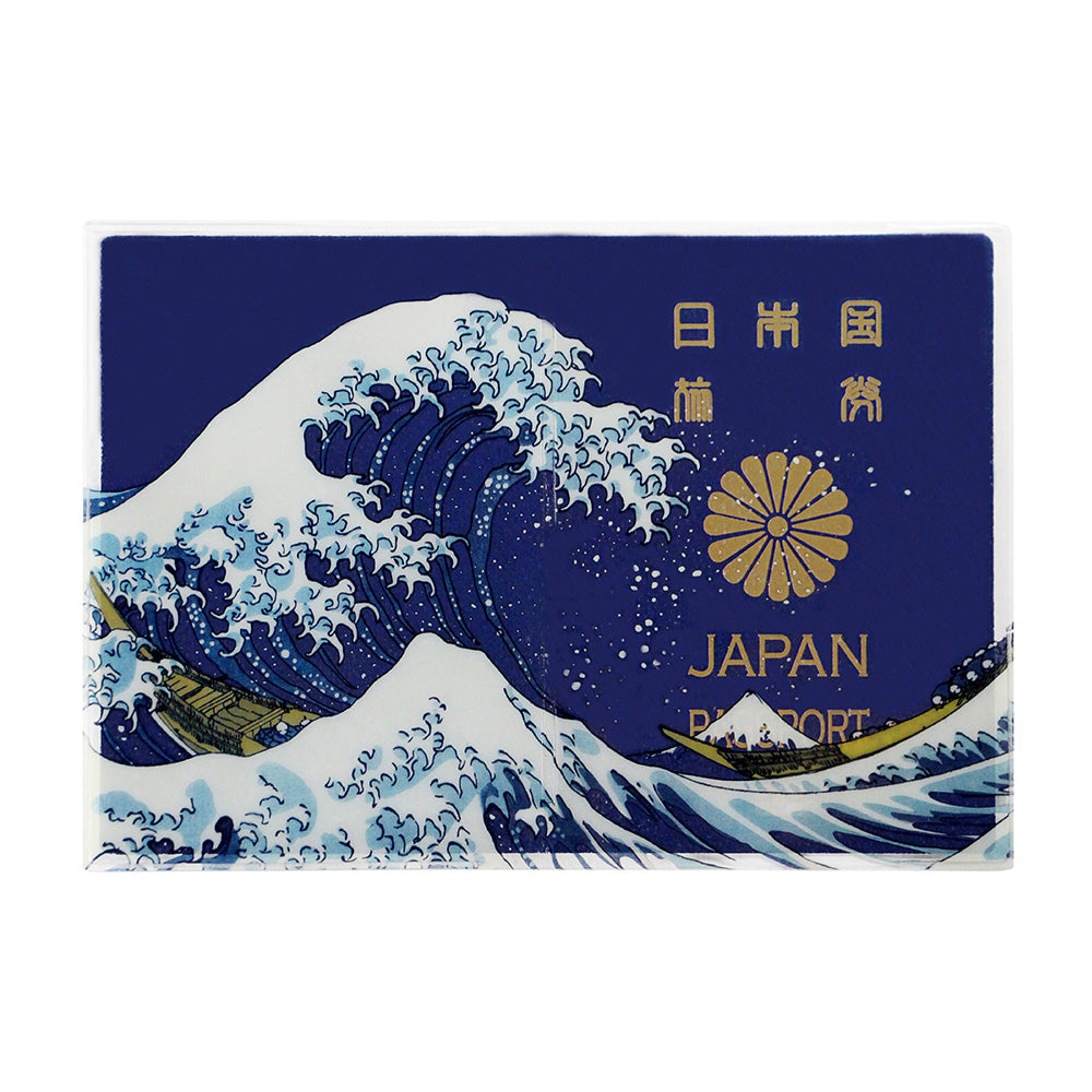 5年用の青いパスポートにピッタリのパスポートホルダー Aofuji（アオフジ）