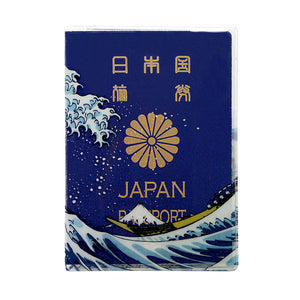 5年用の青いパスポートにピッタリのパスポートホルダー Aofuji（アオフジ）