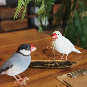 リアルな文鳥のオブジェBIRDIE BILL JAVA SPARROW（バーディ ビル ジャバ スパロー）