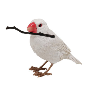 リアルな文鳥のオブジェBIRDIE BILL JAVA SPARROW（バーディ ビル ジャバ スパロー）