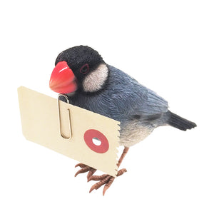 リアルな文鳥のオブジェBIRDIE BILL JAVA SPARROW（バーディ ビル ジャバ スパロー）
