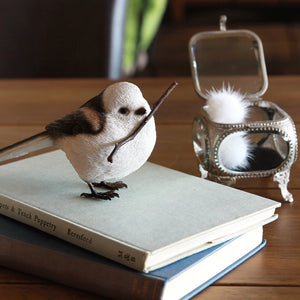 リアルなシマエナガのオブジェ BIRDIE BILL LONG-TAILED TIT（バーディ ビル ロング テイルド ティッド）