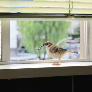 リアルなスズメのオブジェ BIRDIE BILL SPARROW（バーディ ビル スパロー）