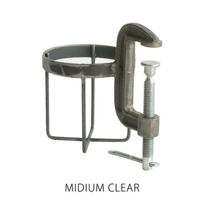 がっちり固定の安定感、無骨で力強い万力型ホルダー BOTTLE CLAMPER（ボトル クランパー）