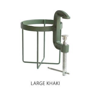 がっちり固定の安定感、無骨で力強い万力型ホルダー BOTTLE CLAMPER（ボトル クランパー）