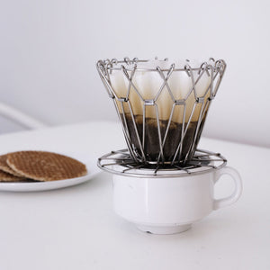 使用しない時はコンパクトに折り畳んで収納できるコーヒードリッパー Collapsible Coffee Dripper（コラプシブルコーヒードリッパー）
