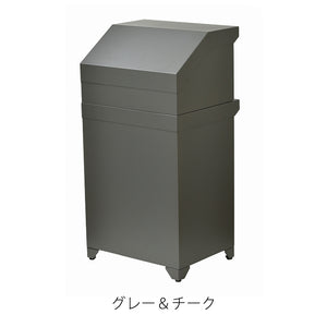 木目を生かした住宅にピッタリな宅配ボックス付きポスト(GALVA)