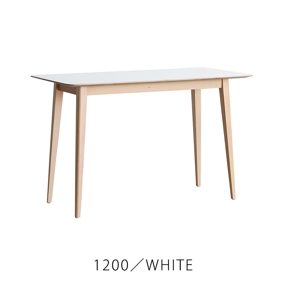 ホワイトテーブル ME 】ダイニングテーブル｜脚ホワイト色 140～200cm – 河口家具