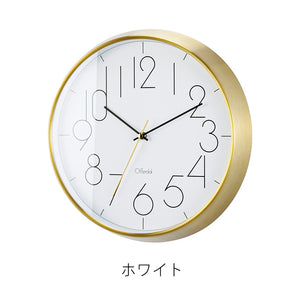 細いラインで描かれた数字がモダンなウォールクロック Fylloma（フィロマ）