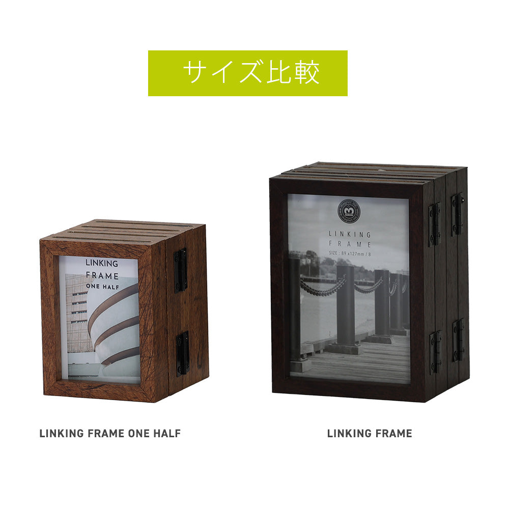 ラリック フォトフレーム 瞬間を切り取る、リンクして生まれる、繋がるフレーム LINKING FRAME