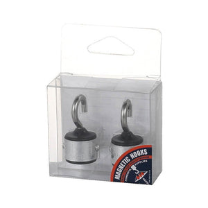 頑固な強力マグネットに、タフなデザインのプレートを配したフックの 2個セット MAGNETIC HOOK SET OF 2（マグネティック フック セット オブ 2）