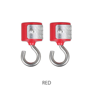 頑固な強力マグネットに、タフなデザインのプレートを配したフックの 2個セット MAGNETIC HOOK SET OF 2（マグネティック フック セット オブ 2）
